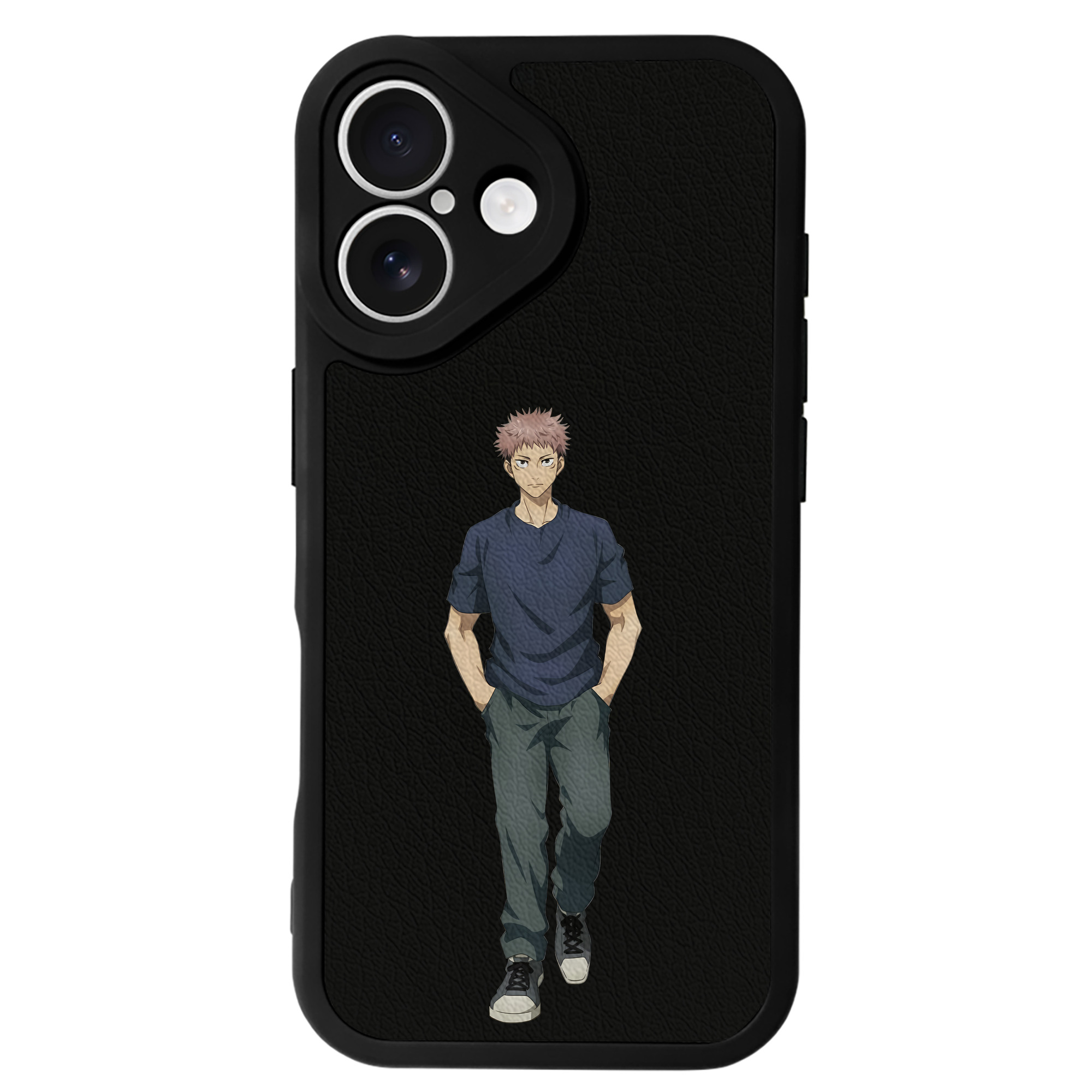 （画像用） 呪術廻戦 Jujutsu Kaisen 【iPhone 16シリーズ対応】シリコンスマホケース（レザー調） 材質：シリコン
